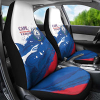 Cape Verde Football Car Seat Cover Tubaroes Azuis Glory World Cup - Wonder Print Shop