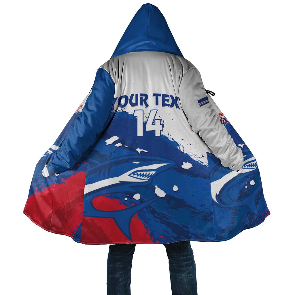 Cape Verde Football Custom Cloak Tubaroes Azuis Glory World Cup - Wonder Print Shop