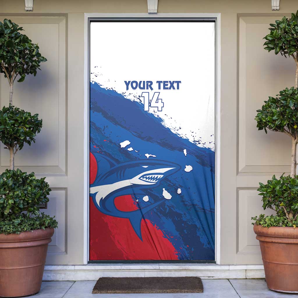 Cape Verde Football Custom Door Cover Tubaroes Azuis Glory World Cup - Wonder Print Shop