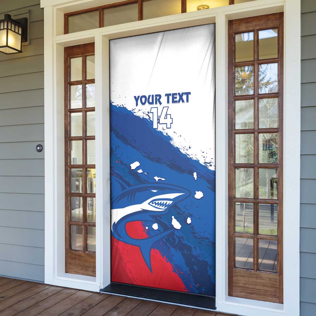 Cape Verde Football Custom Door Cover Tubaroes Azuis Glory World Cup - Wonder Print Shop