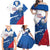 Cape Verde Football Custom Family Matching Off Shoulder Maxi Dress and Hawaiian Shirt Tubaroes Azuis Glory World Cup - Wonder Print Shop