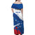 Cape Verde Football Custom Family Matching Off Shoulder Maxi Dress and Hawaiian Shirt Tubaroes Azuis Glory World Cup - Wonder Print Shop
