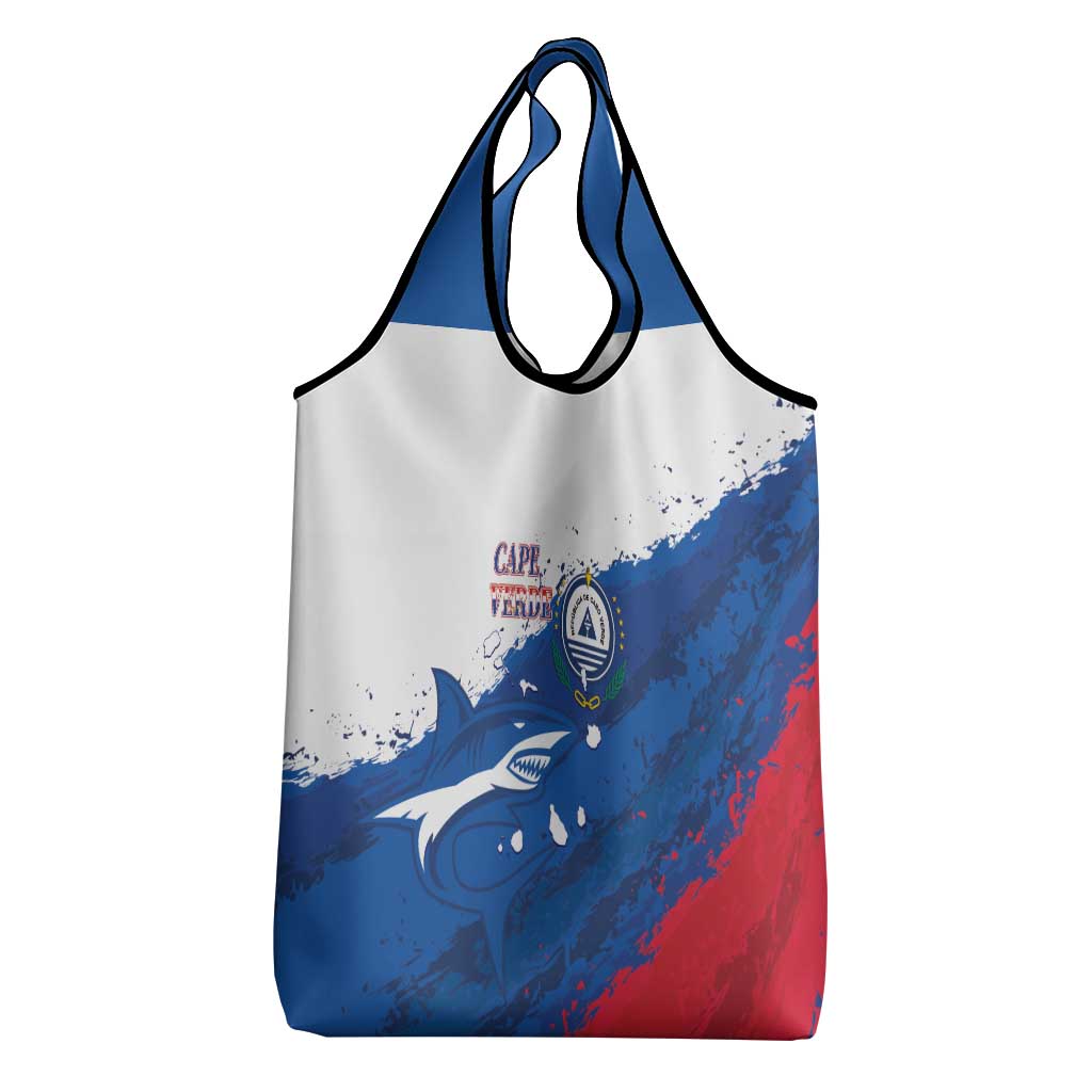 Cape Verde Football Grocery Bag Tubaroes Azuis Glory World Cup - Wonder Print Shop