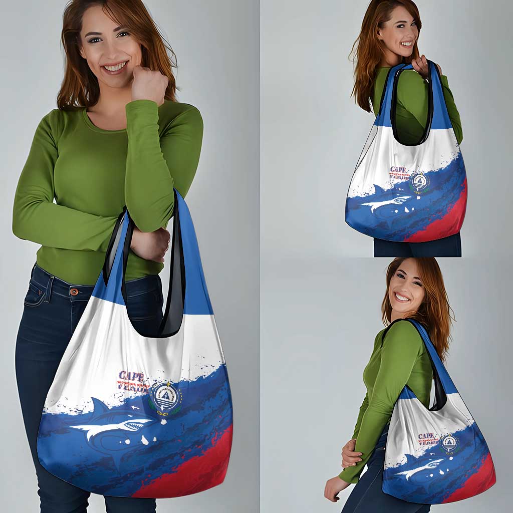 Cape Verde Football Grocery Bag Tubaroes Azuis Glory World Cup - Wonder Print Shop