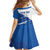 Cape Verde Football Custom Kid Short Sleeve Dress Tubaroes Azuis Glory World Cup - Wonder Print Shop