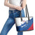 Cape Verde Football Leather Tote Bag Tubaroes Azuis Glory World Cup - Wonder Print Shop