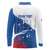 Cape Verde Football Custom Long Sleeve Polo Shirt Tubaroes Azuis Glory World Cup - Wonder Print Shop