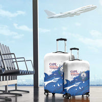 Cape Verde Football Luggage Cover Tubaroes Azuis Glory World Cup - Wonder Print Shop
