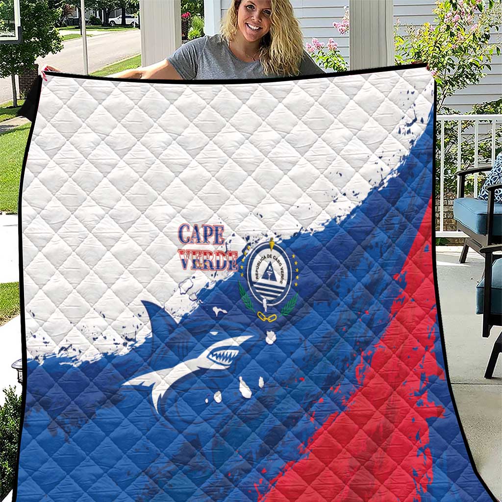Cape Verde Football Quilt Tubaroes Azuis Glory World Cup - Wonder Print Shop