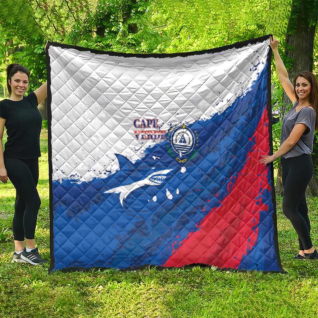 Cape Verde Football Quilt Tubaroes Azuis Glory World Cup - Wonder Print Shop