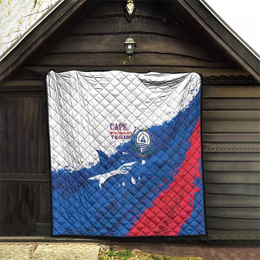 Cape Verde Football Quilt Tubaroes Azuis Glory World Cup - Wonder Print Shop