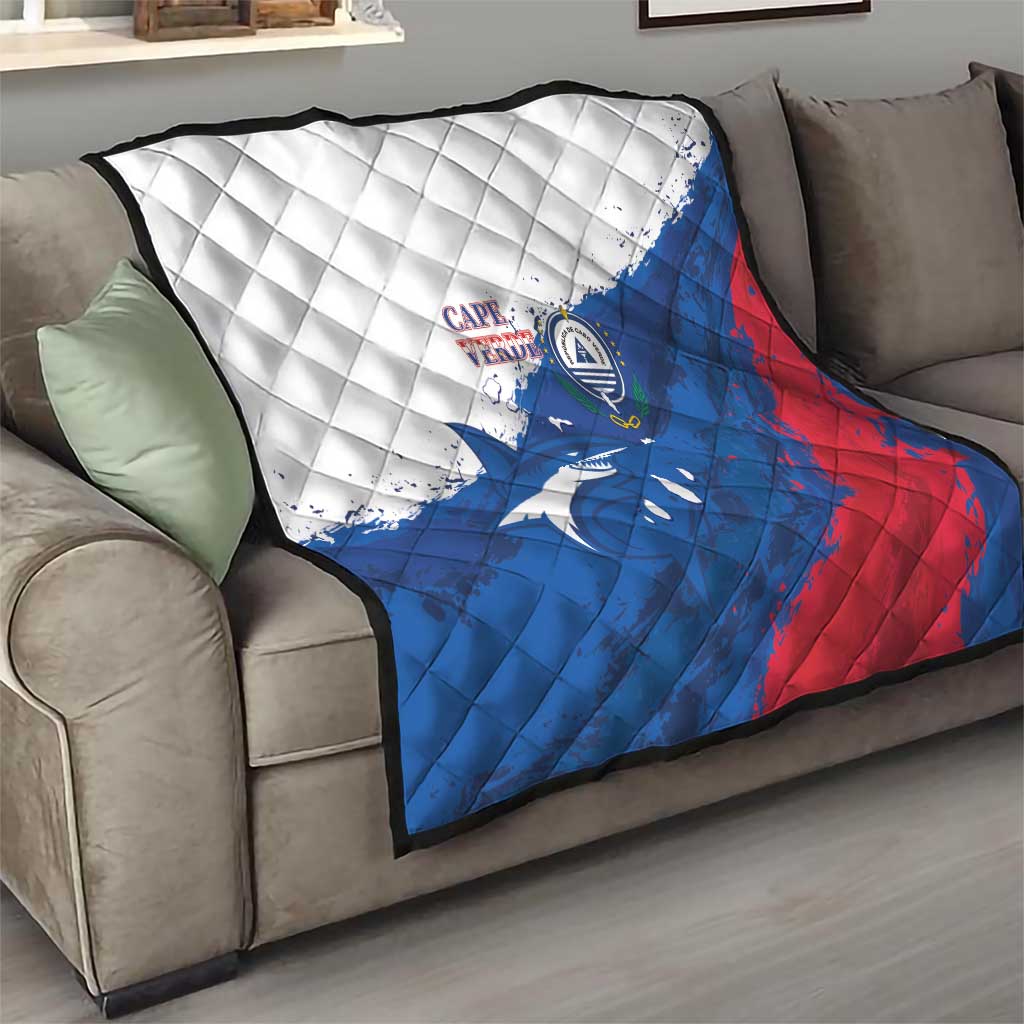 Cape Verde Football Quilt Tubaroes Azuis Glory World Cup - Wonder Print Shop