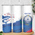 Cape Verde Football Custom Skinny Tumbler Tubaroes Azuis Glory World Cup - Wonder Print Shop