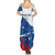 Cape Verde Football Custom Summer Maxi Dress Tubaroes Azuis Glory World Cup - Wonder Print Shop
