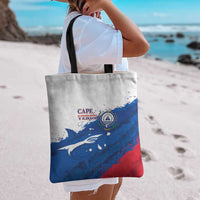 Cape Verde Football Tote Bag Tubaroes Azuis Glory World Cup - Wonder Print Shop