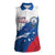 Cape Verde Football Custom Women Sleeveless Polo Shirt Tubaroes Azuis Glory World Cup - Wonder Print Shop