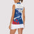 Cape Verde Football Custom Women Sleeveless Polo Shirt Tubaroes Azuis Glory World Cup - Wonder Print Shop