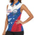 Cape Verde Football Custom Women Sleeveless Polo Shirt Tubaroes Azuis Glory World Cup - Wonder Print Shop