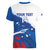 Cape Verde Football Custom Women V-Neck T-Shirt Tubaroes Azuis Glory World Cup - Wonder Print Shop