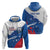 Cape Verde Football Custom Zip Hoodie Tubaroes Azuis Glory World Cup - Wonder Print Shop
