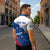 Cape Verde Football Custom Zipper Polo Shirt Tubaroes Azuis Glory World Cup - Wonder Print Shop