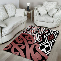 New Zealand Area Rug Aotearoa Kowhaiwhai Mix Taniko Art - Wonder Print Shop