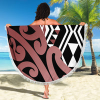 New Zealand Beach Blanket Aotearoa Kowhaiwhai Mix Taniko Art - Wonder Print Shop