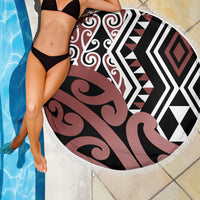 New Zealand Beach Blanket Aotearoa Kowhaiwhai Mix Taniko Art - Wonder Print Shop
