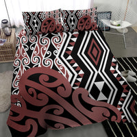 New Zealand Bedding Set Aotearoa Kowhaiwhai Mix Taniko Art - Wonder Print Shop