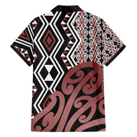 New Zealand Family Matching Puletasi Dress and Hawaiian Shirt Aotearoa Kowhaiwhai Mix Taniko Art - Wonder Print Shop