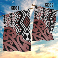 New Zealand Garden Flag Aotearoa Kowhaiwhai Mix Taniko Art - Wonder Print Shop