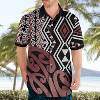 New Zealand Hawaiian Shirt Aotearoa Kowhaiwhai Mix Taniko Art - Wonder Print Shop
