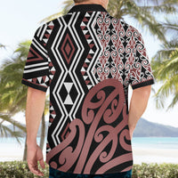 New Zealand Hawaiian Shirt Aotearoa Kowhaiwhai Mix Taniko Art - Wonder Print Shop