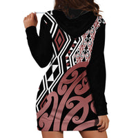 New Zealand Hoodie Dress Aotearoa Kowhaiwhai Mix Taniko Art - Wonder Print Shop