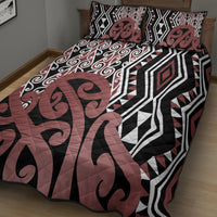 New Zealand Quilt Bed Set Aotearoa Kowhaiwhai Mix Taniko Art - Wonder Print Shop