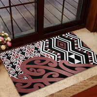 New Zealand Rubber Doormat Aotearoa Kowhaiwhai Mix Taniko Art - Wonder Print Shop