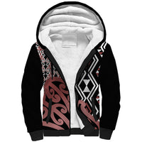 New Zealand Sherpa Hoodie Aotearoa Kowhaiwhai Mix Taniko Art - Wonder Print Shop