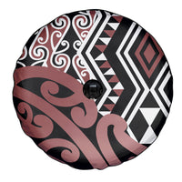 New Zealand Spare Tire Cover Aotearoa Kowhaiwhai Mix Taniko Art - Wonder Print Shop