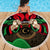 Libya Independence Day Beach Blanket Happy 24 December African Pattern Flag Style - Wonder Print Shop