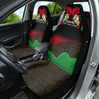 Libya Independence Day Car Seat Cover Happy 24 December African Pattern Flag Style - Wonder Print Shop