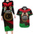 Libya Independence Day Couples Matching Long Sleeve Bodycon Dress and Hawaiian Shirt Happy 24 December African Pattern Flag Style - Wonder Print Shop