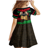 Libya Independence Day Family Matching Mermaid Dress and Hawaiian Shirt Happy 24 December African Pattern Flag Style - Wonder Print Shop