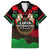 Libya Independence Day Family Matching Short Sleeve Bodycon Dress and Hawaiian Shirt Happy 24 December African Pattern Flag Style - Wonder Print Shop