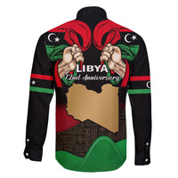 Libya Independence Day Family Matching Short Sleeve Bodycon Dress and Hawaiian Shirt Happy 24 December African Pattern Flag Style - Wonder Print Shop