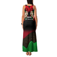 Libya Independence Day Family Matching Tank Maxi Dress and Hawaiian Shirt Happy 24 December African Pattern Flag Style - Wonder Print Shop