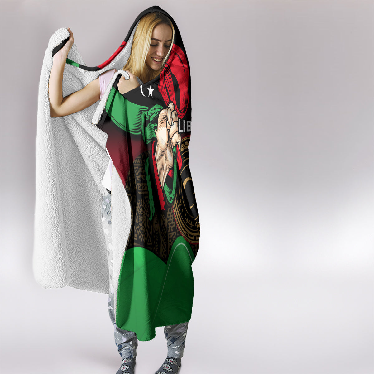 libya-independence-day-hooded-blanket-happy-24-december-african-pattern-flag-style