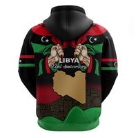 Libya Independence Day Hoodie Happy 24 December African Pattern Flag Style - Wonder Print Shop