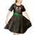 Libya Independence Day Kid Short Sleeve Dress Happy 24 December African Pattern Flag Style - Wonder Print Shop