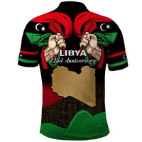 Libya Independence Day Polo Shirt Happy 24 December African Pattern Flag Style - Wonder Print Shop