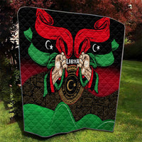 Libya Independence Day Quilt Happy 24 December African Pattern Flag Style - Wonder Print Shop